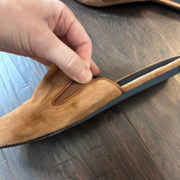 Jenni Kayne Suede Mule Women’s 6.5 Camel Brown Contemporary Travel‎ Professional - Picture 6 of 13